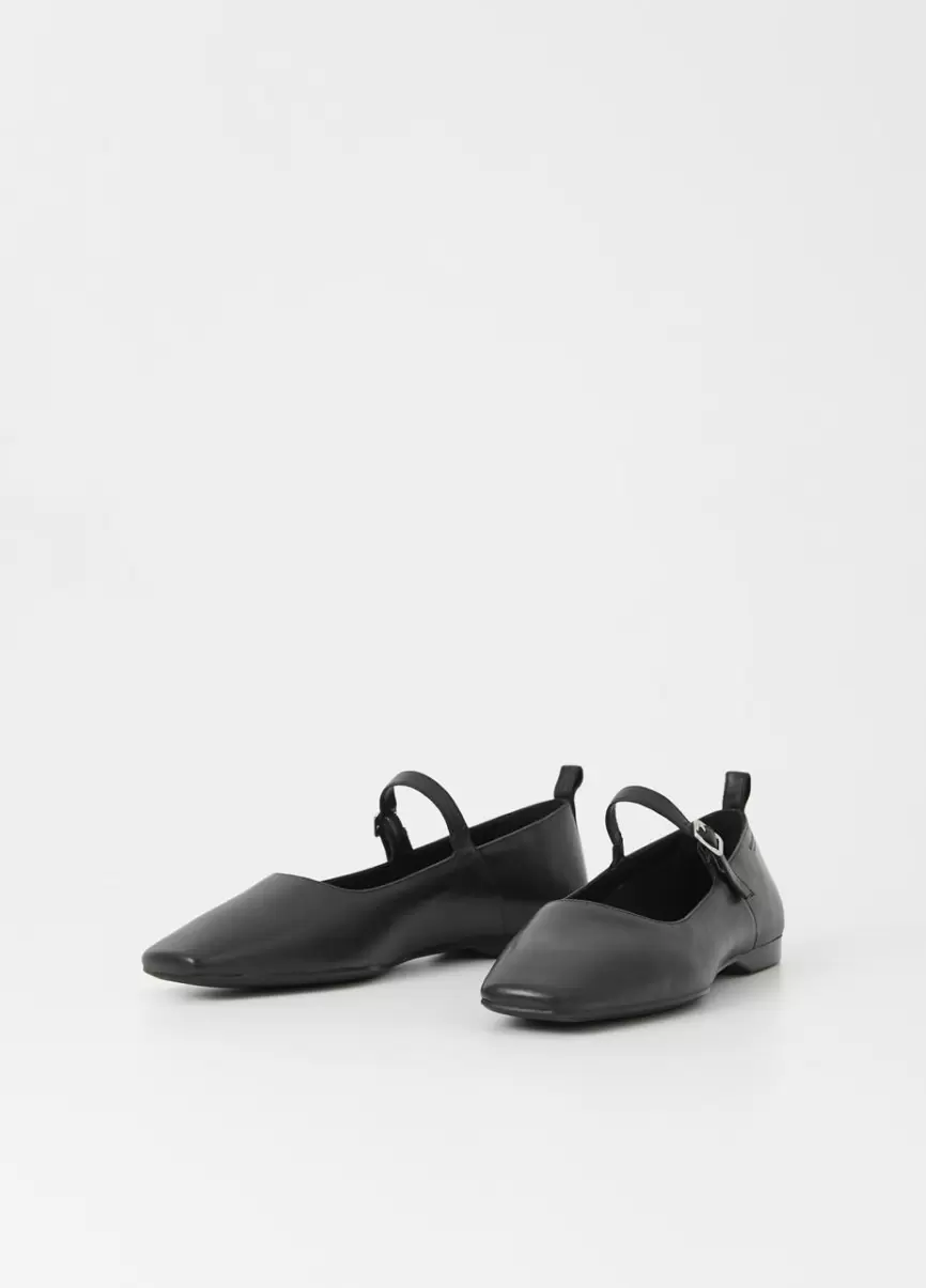 Vagabond Mary Janes Mujer Delia Zapatos Negro Cuero Precio De Promoción - 2