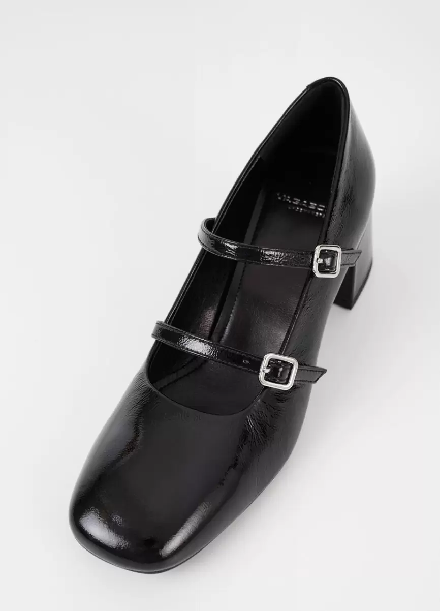 Adison Zapatos De Tacón Vagabond Mary Janes Más Vendido Negro Charol Mujer - 4