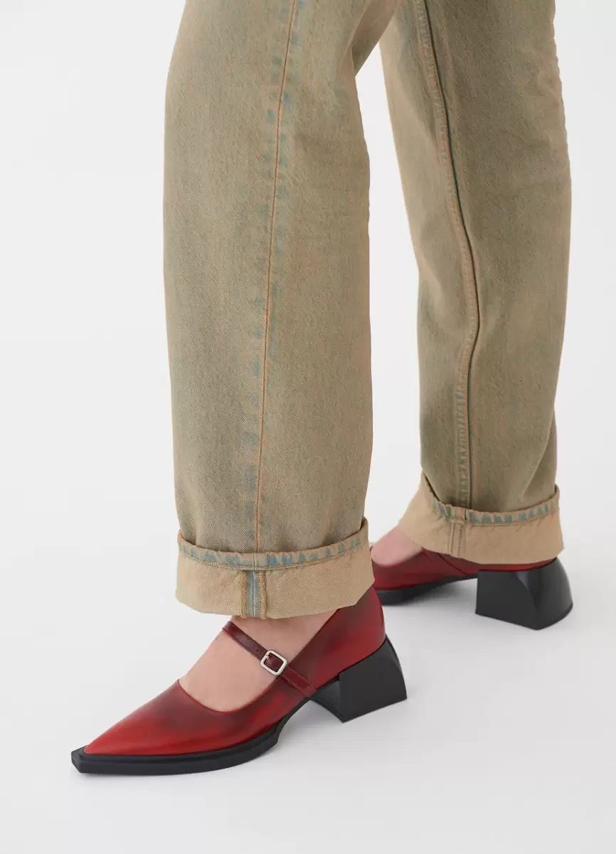 Nuevo Producto Vagabond Vivian Zapatos De Tacón Rojo Brush Off Mujer Mary Janes