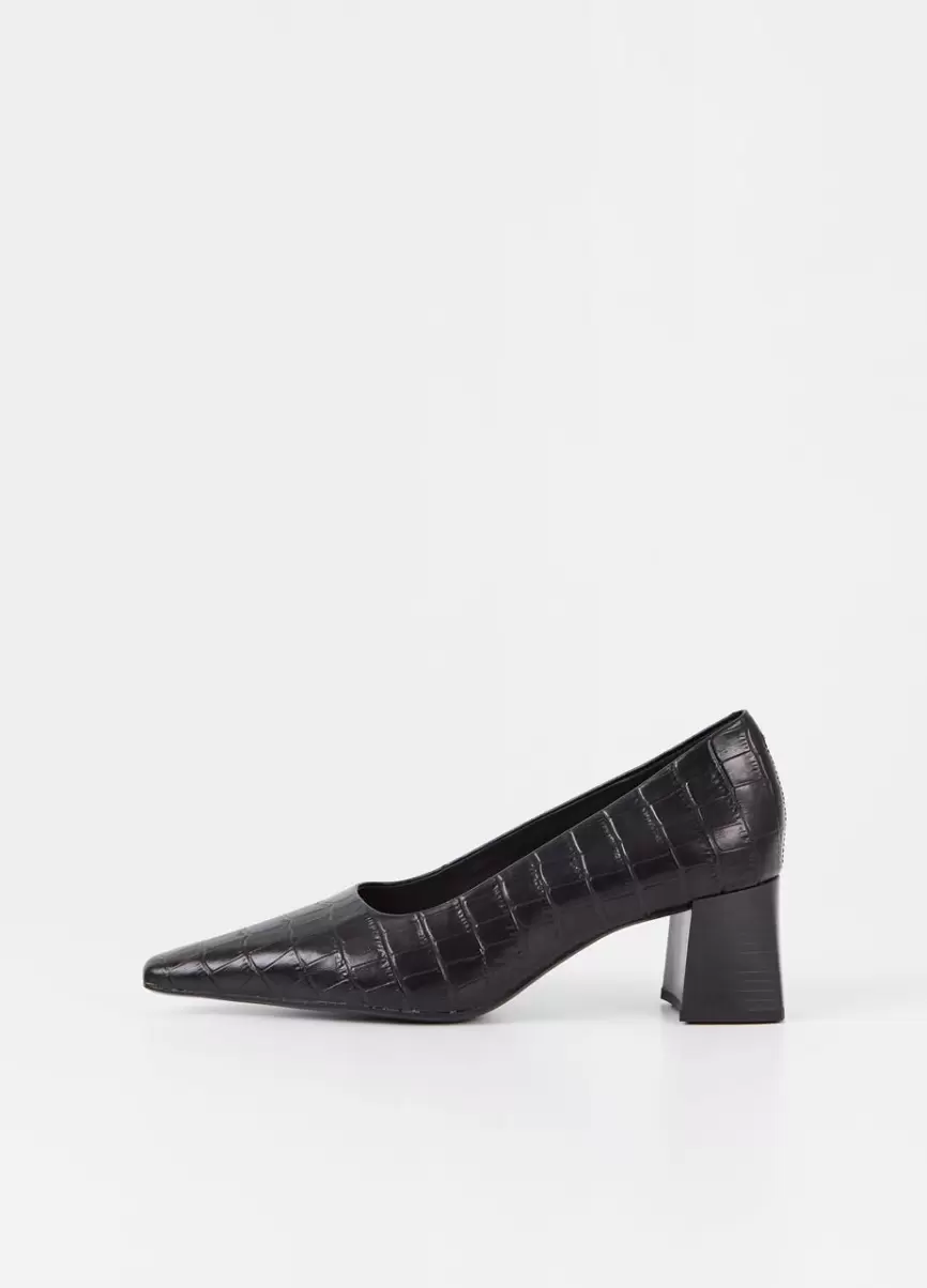 Mujer Vagabond Novedad Negro Cuero Repujado Altea Zapatos De Tacón Zapatos De Tacón - 1