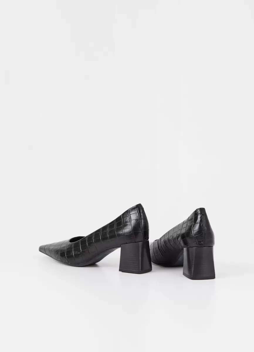 Mujer Vagabond Novedad Negro Cuero Repujado Altea Zapatos De Tacón Zapatos De Tacón - 2