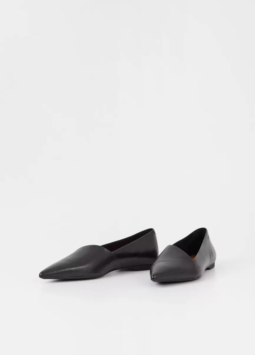 Bailarinas Hermine Zapatos Mujer Ultimo Modelo Vagabond Negro Cuero - 2