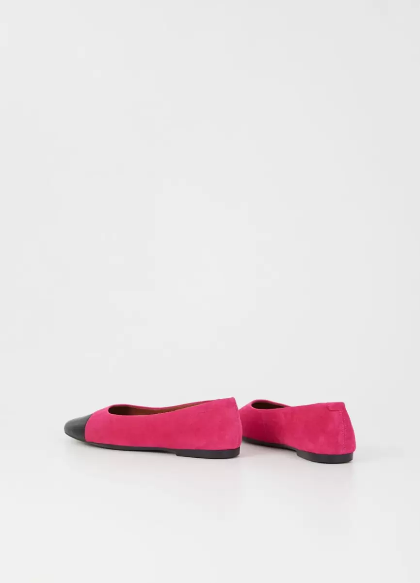 Mujer Rosa Ante/Cuero Jolin Zapatos Venta Vagabond Bailarinas - 2