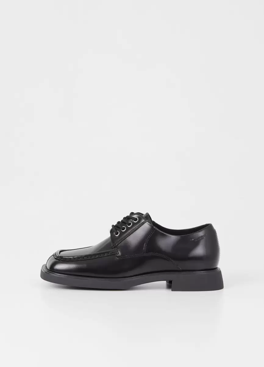 Jaclyn Zapatos Vagabond Zapatos Bajos Negro Cuero Pulido Diseño Mujer - 1