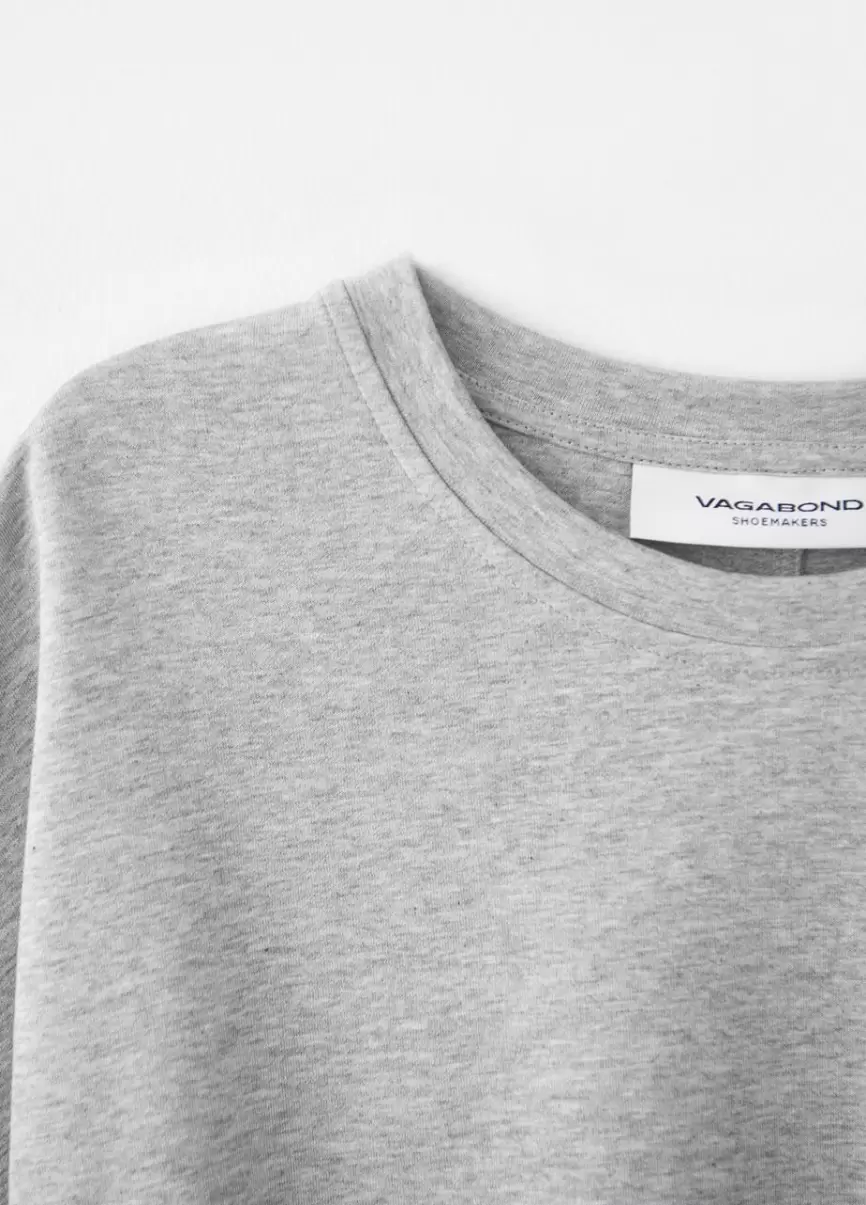 Camisetas Mujer Vagabond Gris Textil Boxy T-Shirt Flete Gratis - 2