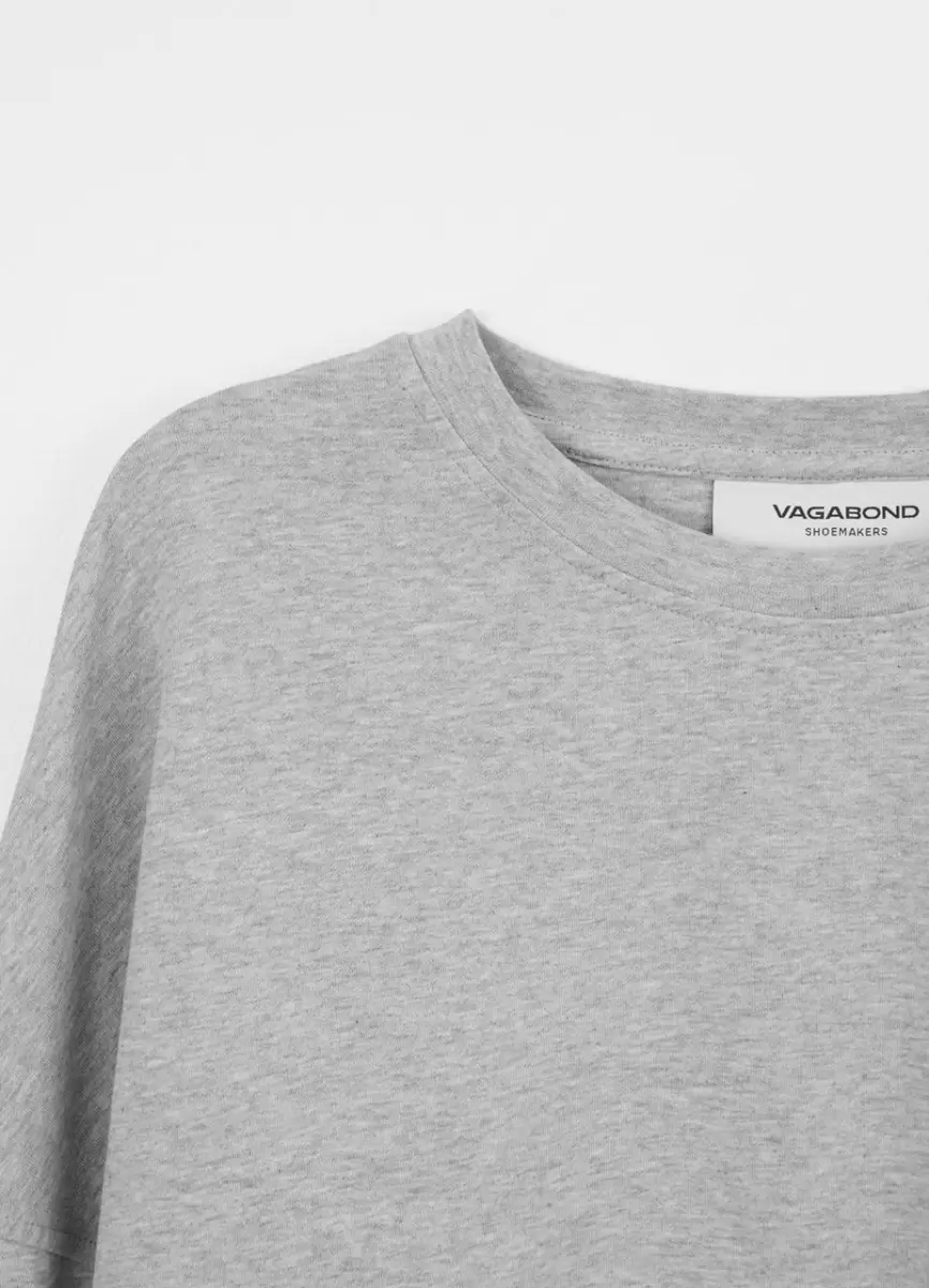 Gris Textil Camisetas Vagabond Innovación Boxy Long Sleeve T-Shirt Mujer - 2