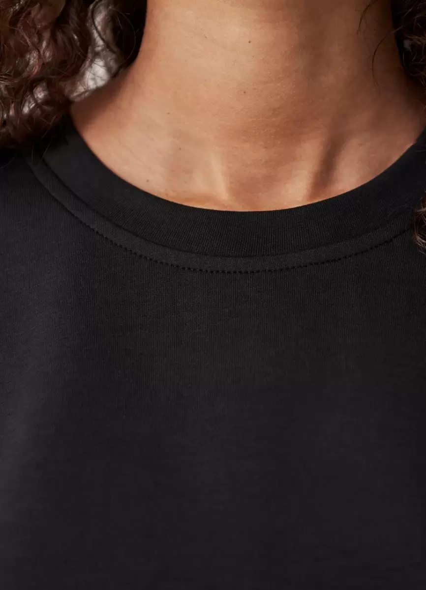 Vagabond Mujer Negro Textil Ultimo Modelo Boxy T-Shirt Camisetas - 3