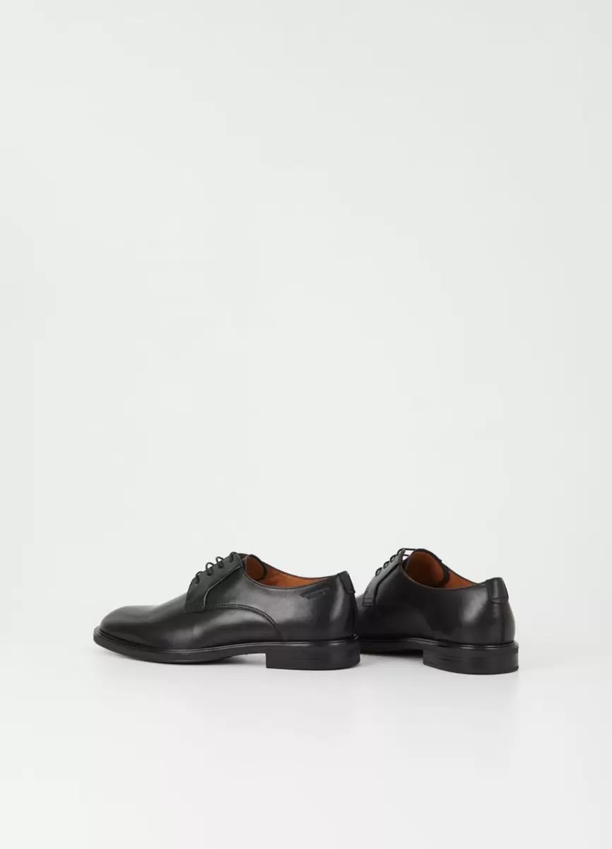 Exclusivo Zapatos Planos Andrew Zapatos Negro Cuero Vagabond Hombre - 3