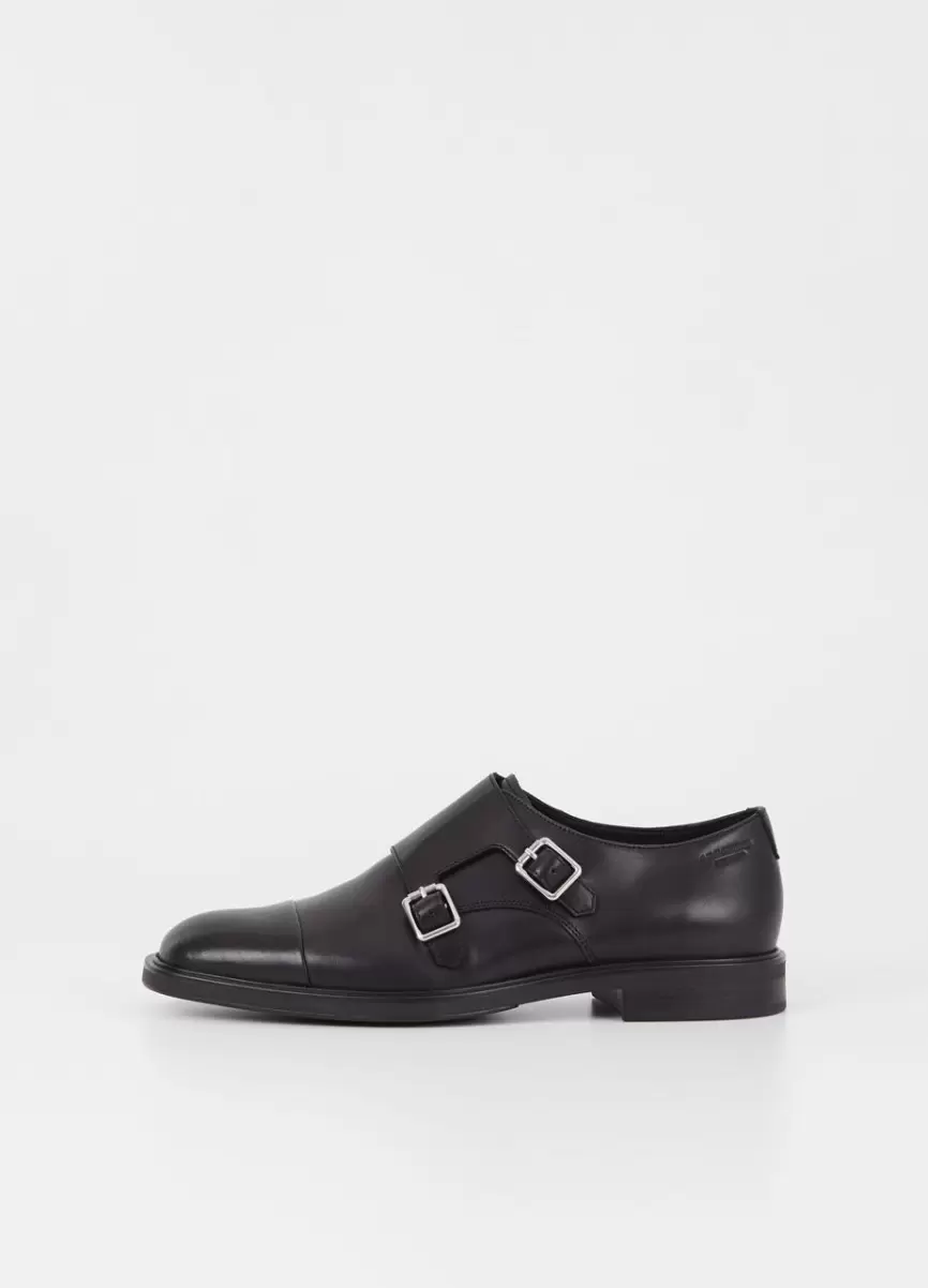 Andrew Zapatos Negro Cuero Vagabond Hombre Zapatos Planos Moda - 1