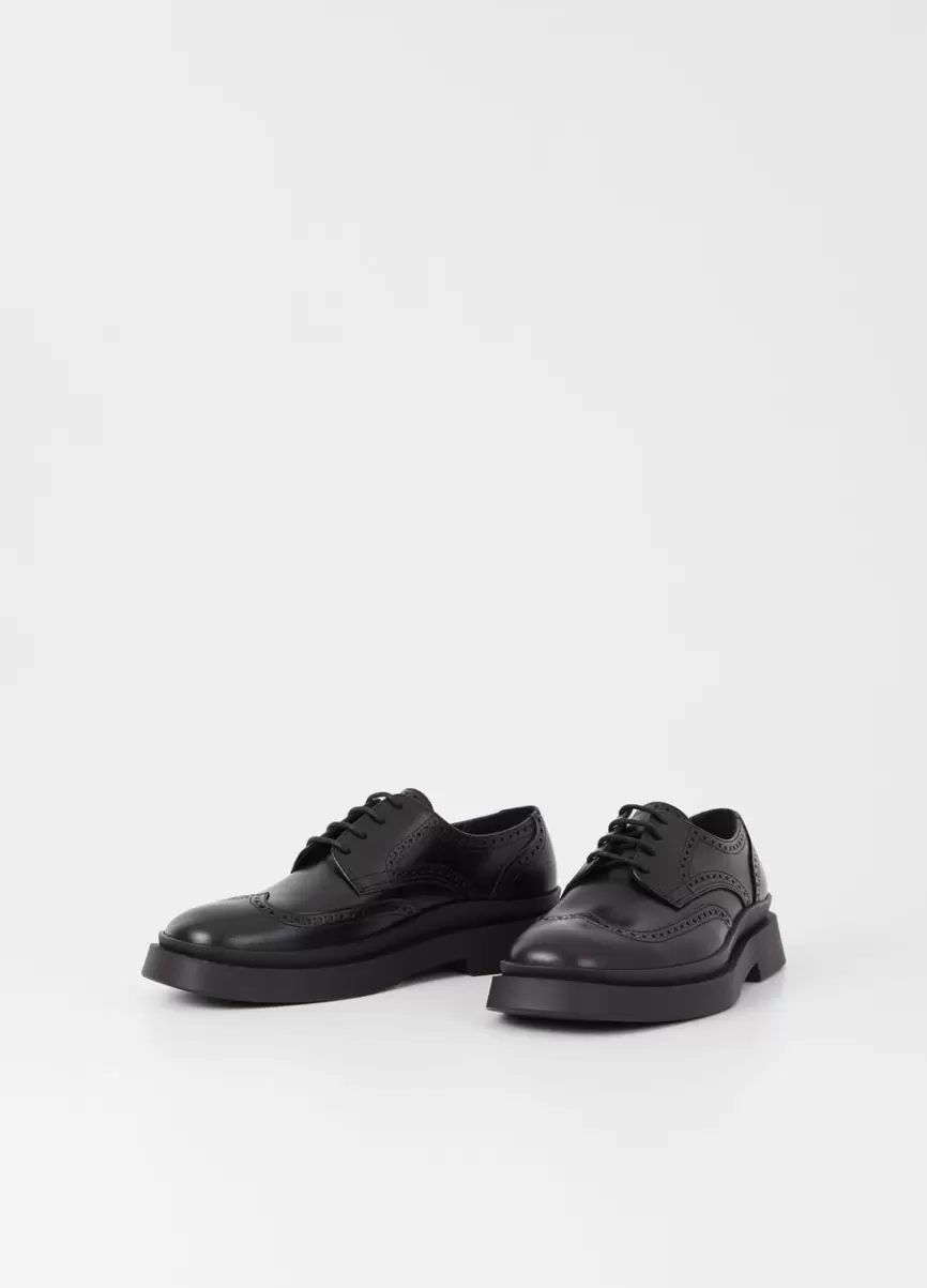 Negro Cuero Vagabond De Moda Mike Zapatos Zapatos Planos Hombre - 2