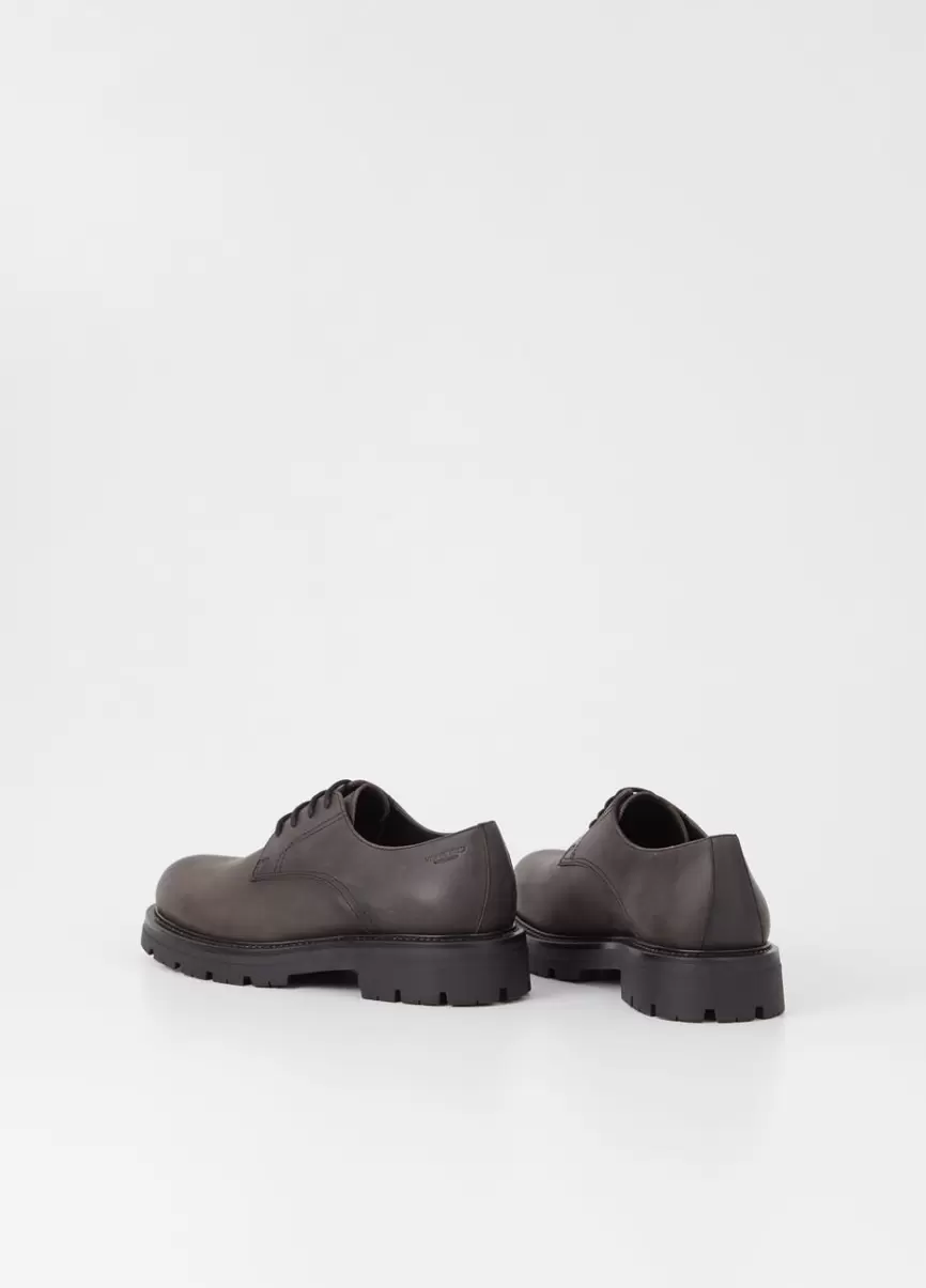 Gris Nubuck Engrasado Cameron Zapatos Hombre Zapatos Planos Compra Vagabond - 3