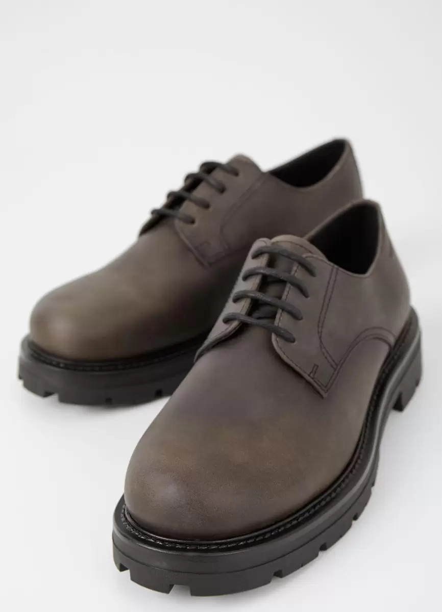 Gris Nubuck Engrasado Cameron Zapatos Hombre Zapatos Planos Compra Vagabond - 4