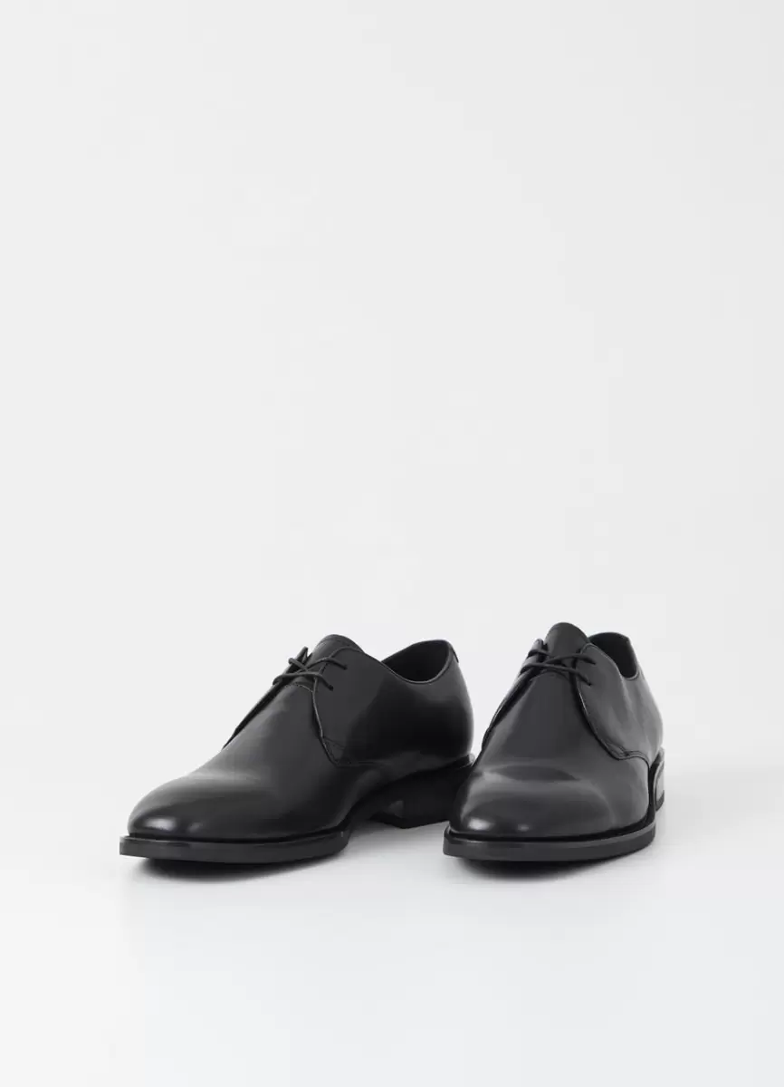 Precio Reducido Percy Zapatos Zapatos Planos Vagabond Hombre Negro Cuero - 2