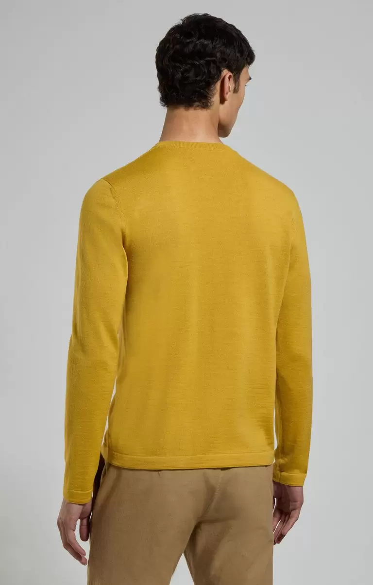 Sauterne Men's Sweater With Jacquard Logo Bikkembergs Prendas De Punto Hombre - 2