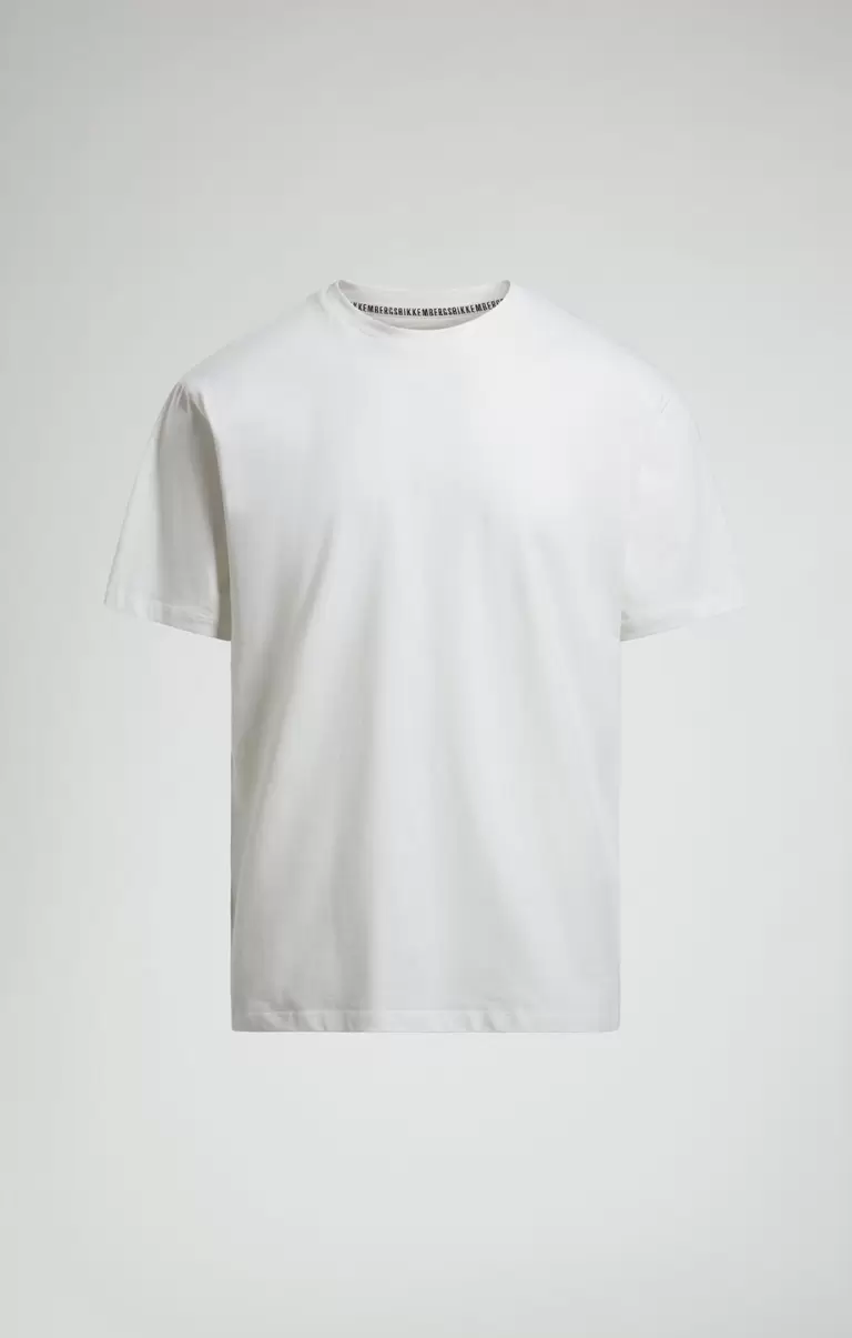 Bikkembergs Men's T-Shirt With Chain Print Hombre Camisetas Vanilla Ice - 1