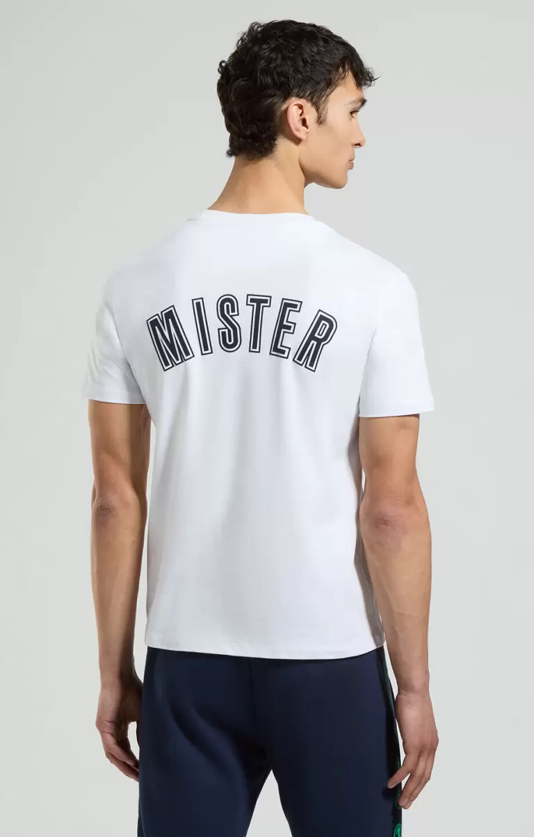 Hombre White Camisetas Bikkembergs Men's Laser Print T-Shirt - 2