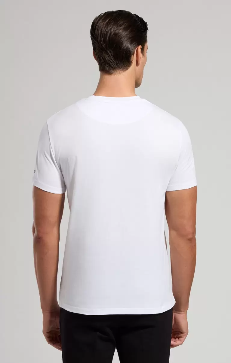 Men's T-Shirt With Gamer Print White Camisetas Bikkembergs Hombre - 2