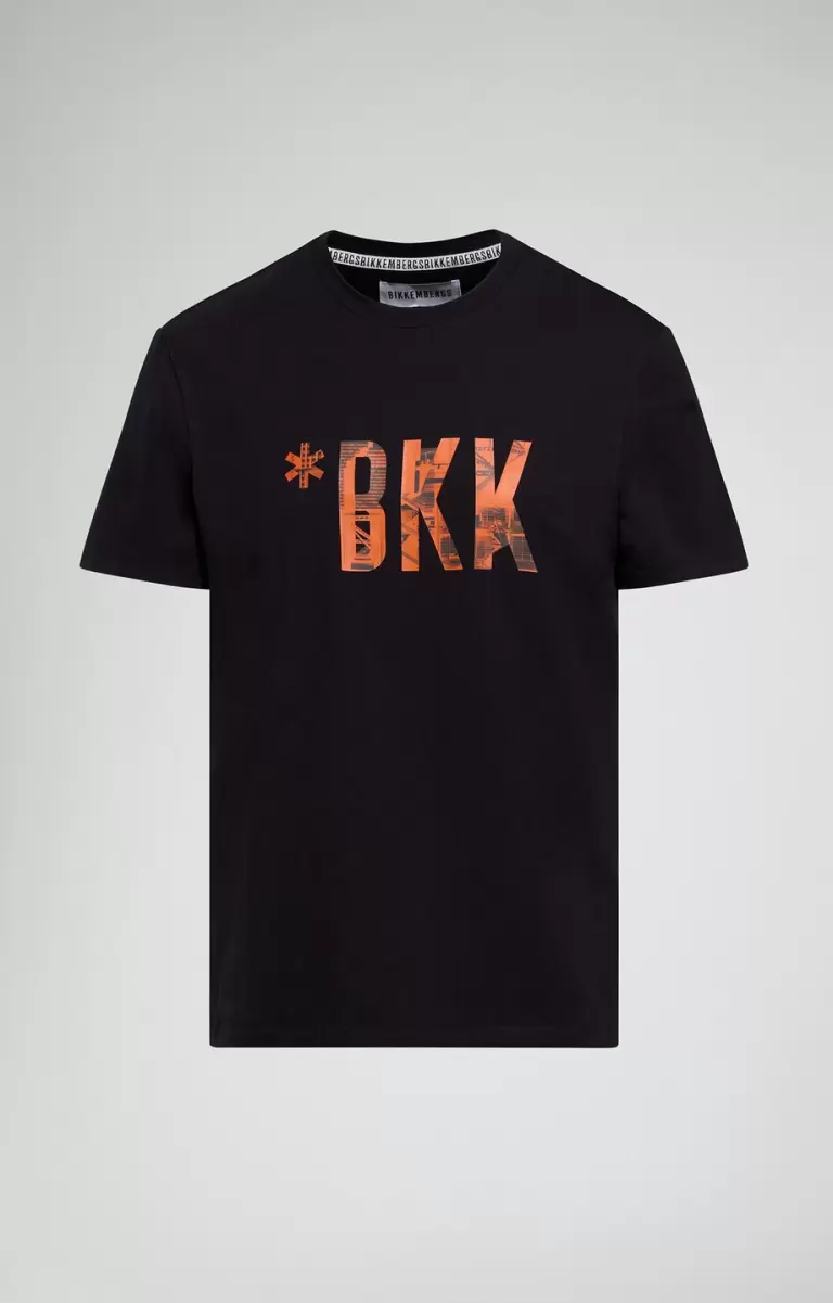 Camisetas Black Bikkembergs Hombre Men's Print T-Shirt - 1