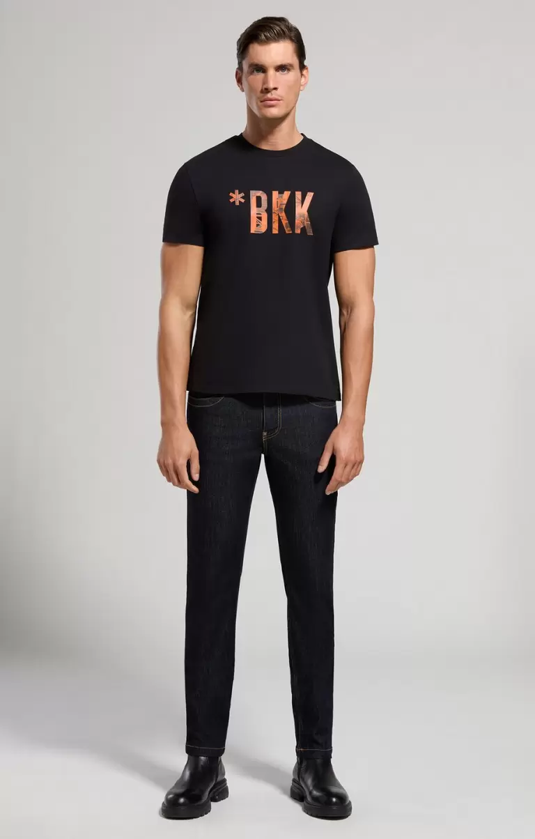 Camisetas Black Bikkembergs Hombre Men's Print T-Shirt - 3