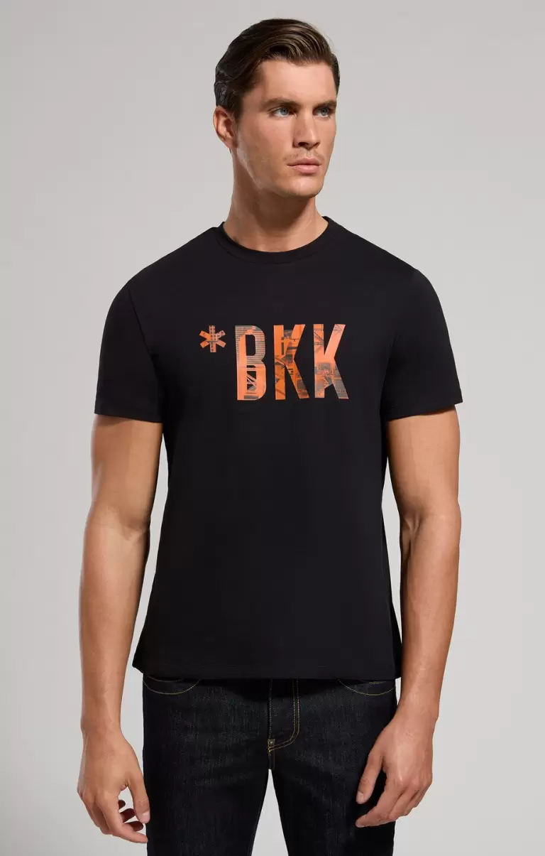 Camisetas Black Bikkembergs Hombre Men's Print T-Shirt - 4