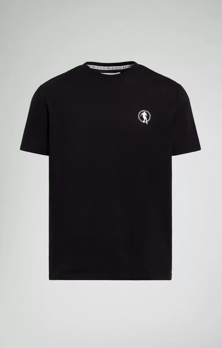 Bikkembergs Black Men's Laser Print T-Shirt Camisetas Hombre - 1