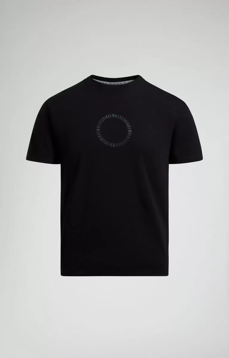 Hombre Bikkembergs Printed Back Men's T-Shirt Black Camisetas - 1