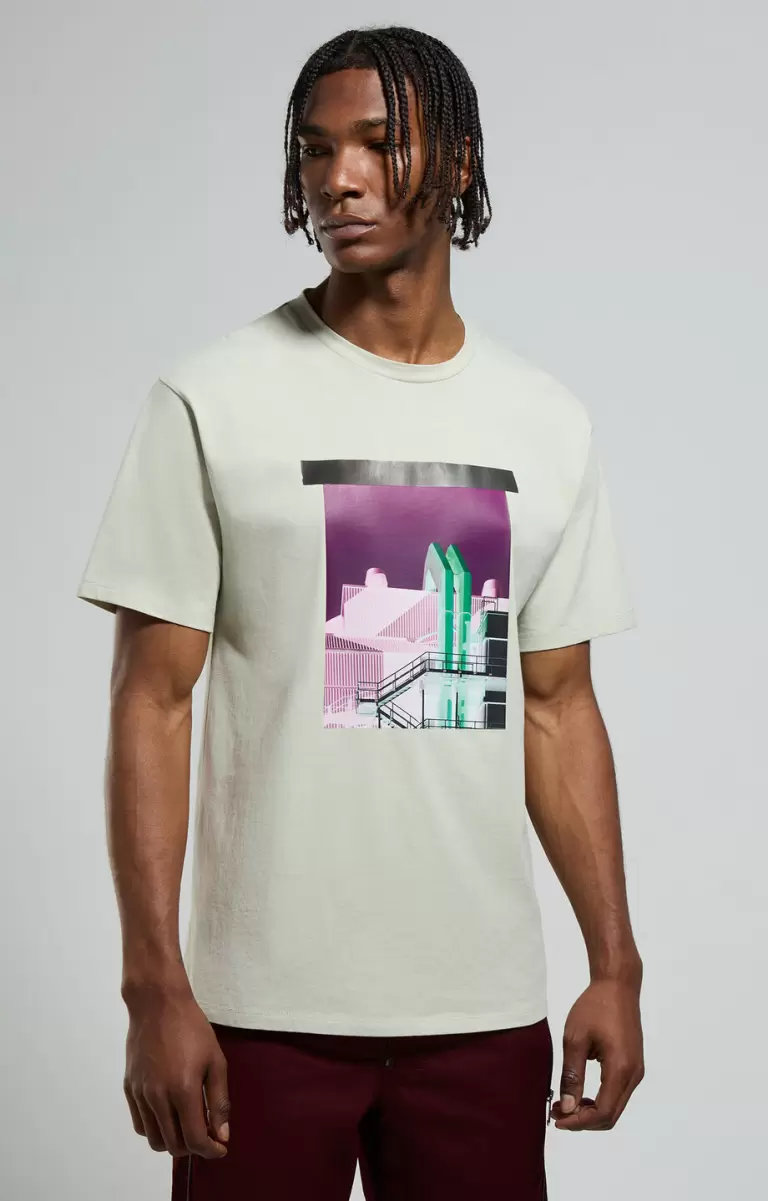 Camisetas Bikkembergs Men's Print T-Shirt Smoke Hombre - 4