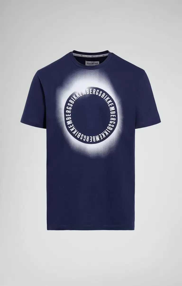 Bikkembergs Dress Blues Hombre Men's Print T-Shirt Camisetas - 1