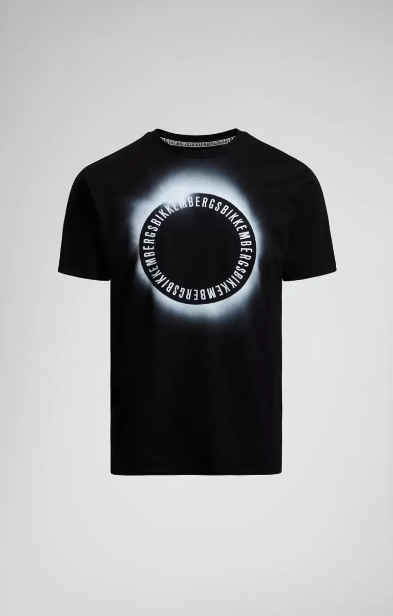 Camisetas Black Bikkembergs Men's Print T-Shirt Hombre - 1