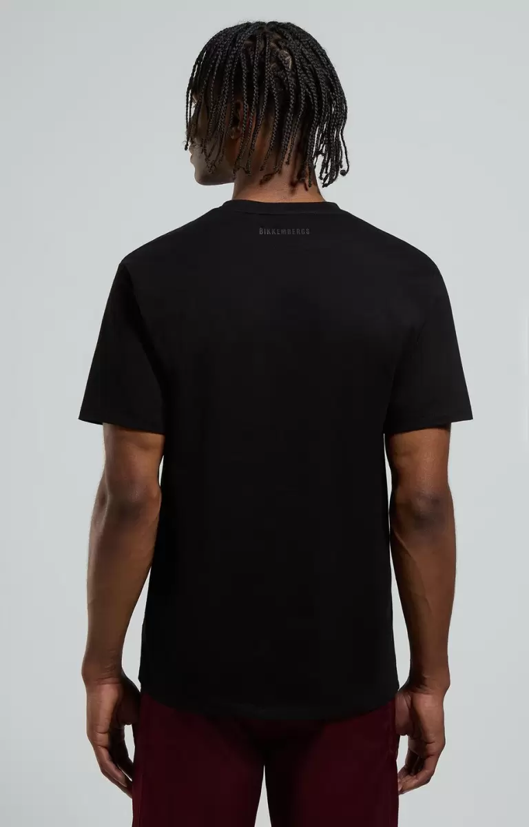 Camisetas Men's Print T-Shirt Black Bikkembergs Hombre - 2