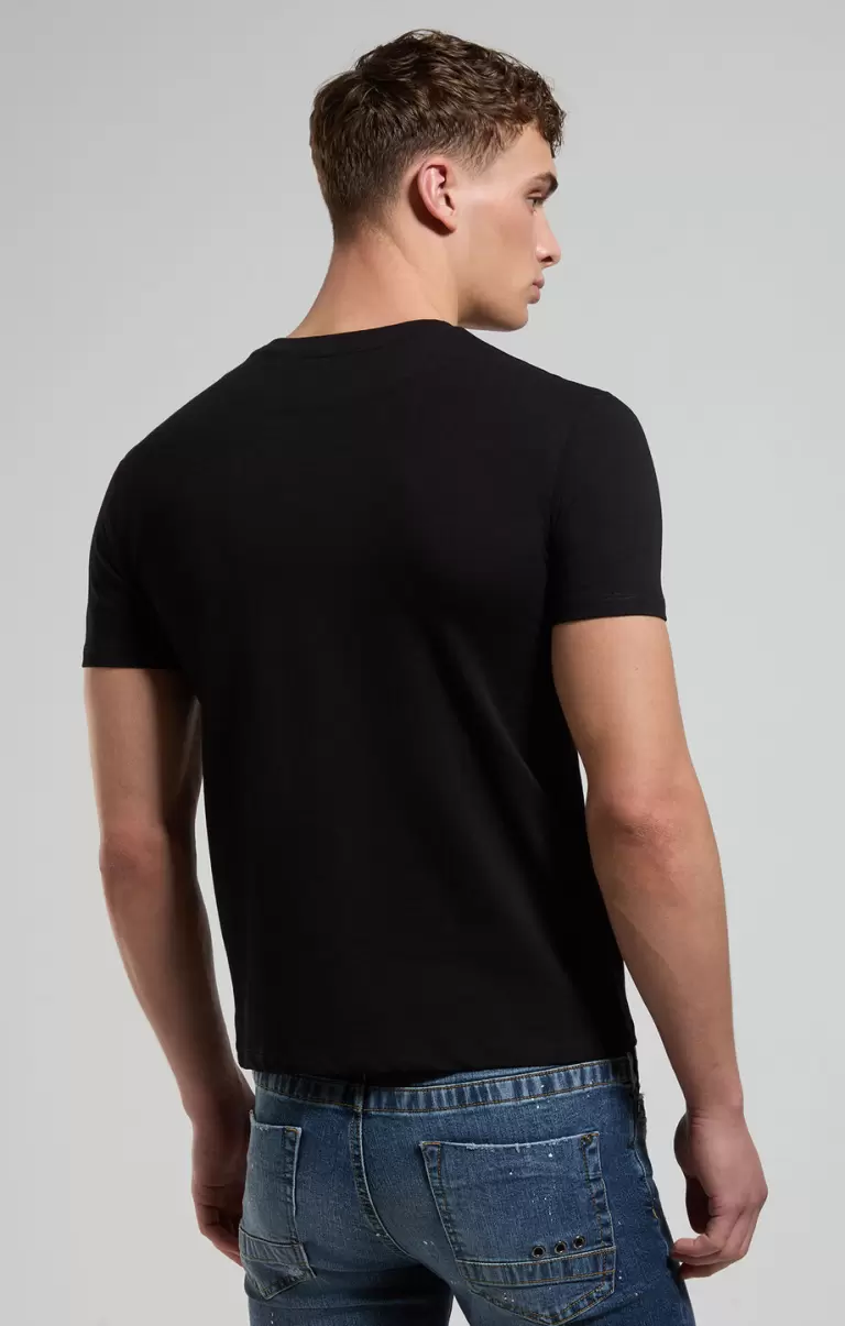 Bikkembergs Camisetas Hombre Black Men's T-Shirt With Gamer Print - 2