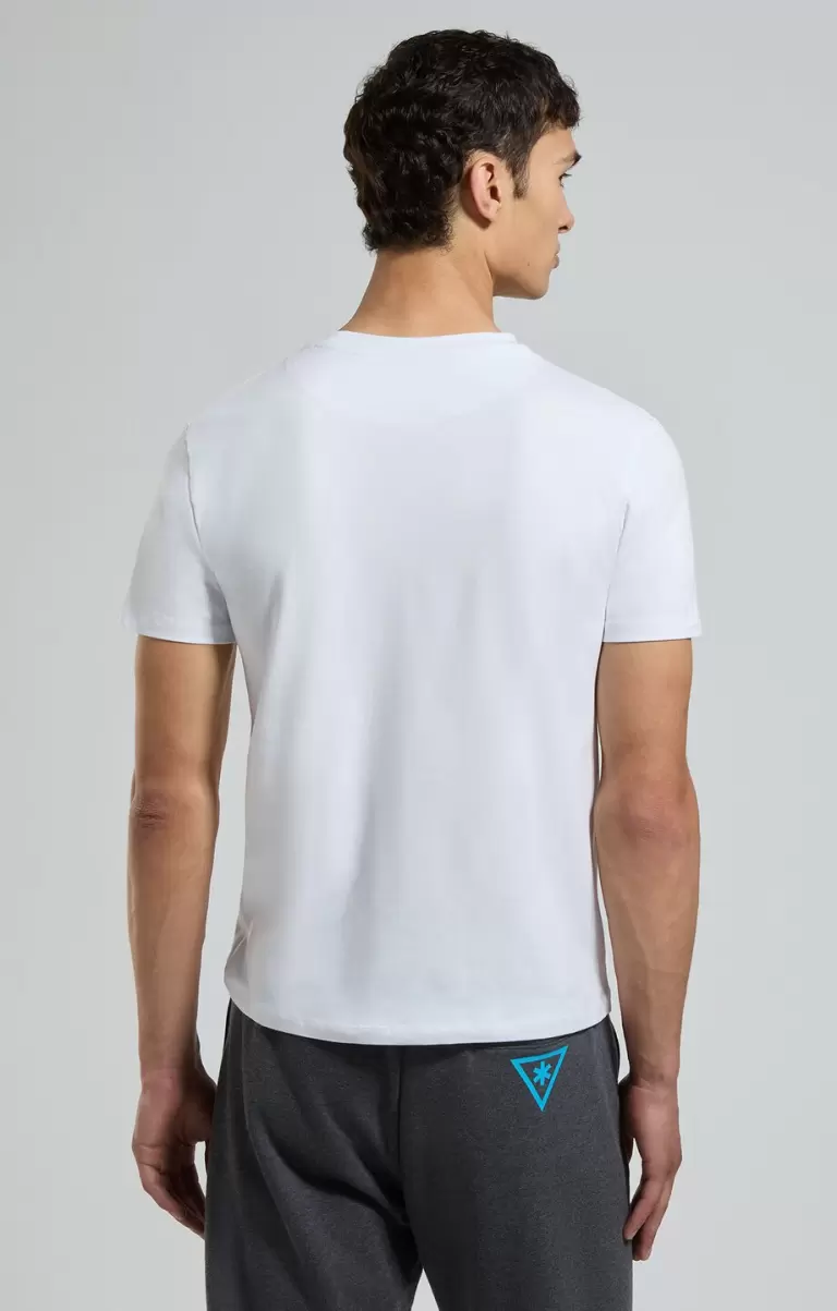 Bikkembergs White Hombre Camisetas Men's Print T-Shirt - 2