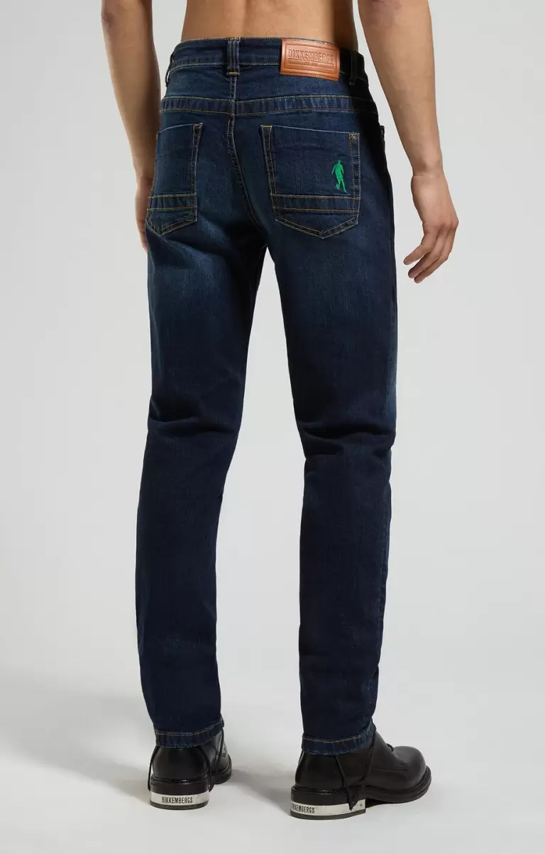 Jeans Men's Slim Fit Jeans Hombre Blue Denim Bikkembergs - 2