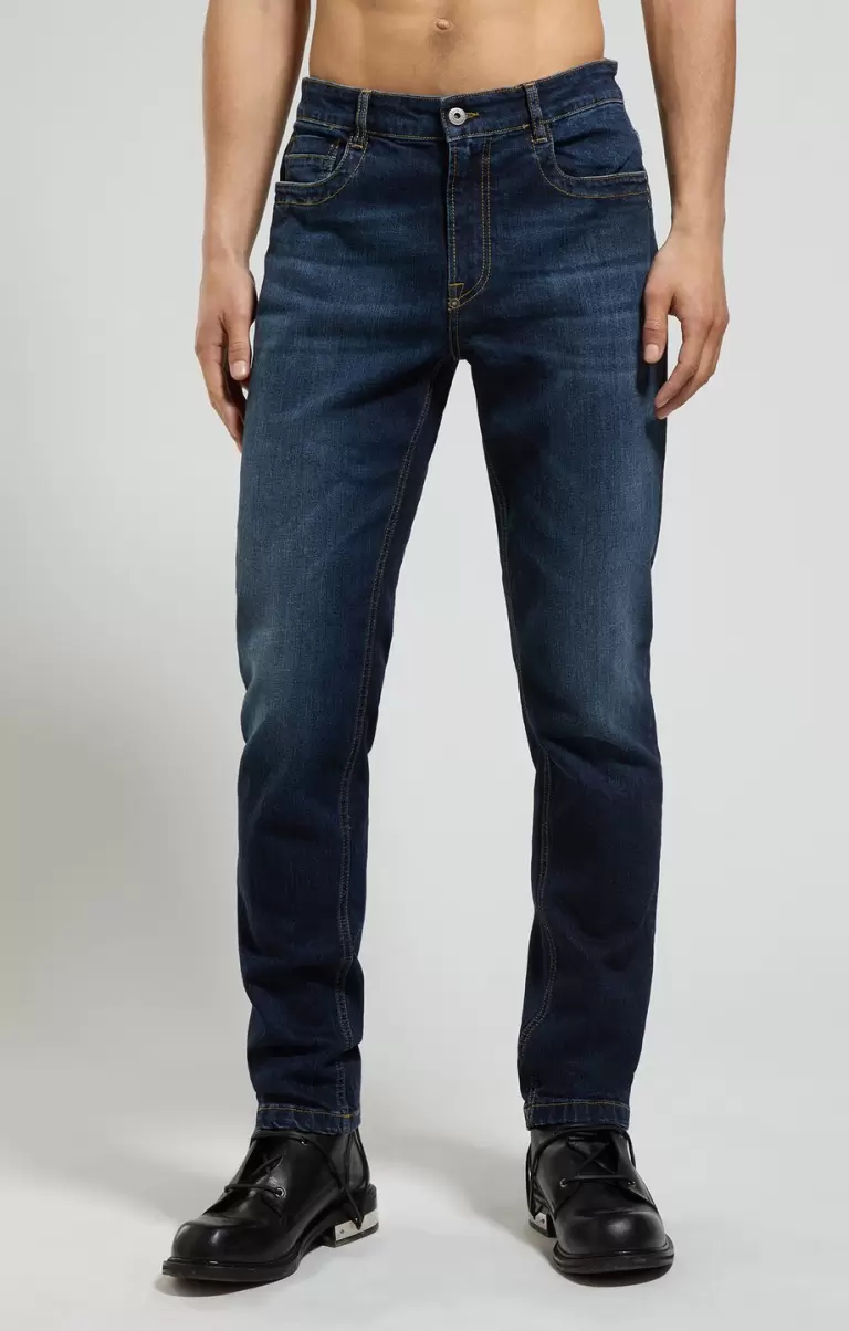 Jeans Men's Slim Fit Jeans Hombre Blue Denim Bikkembergs - 4