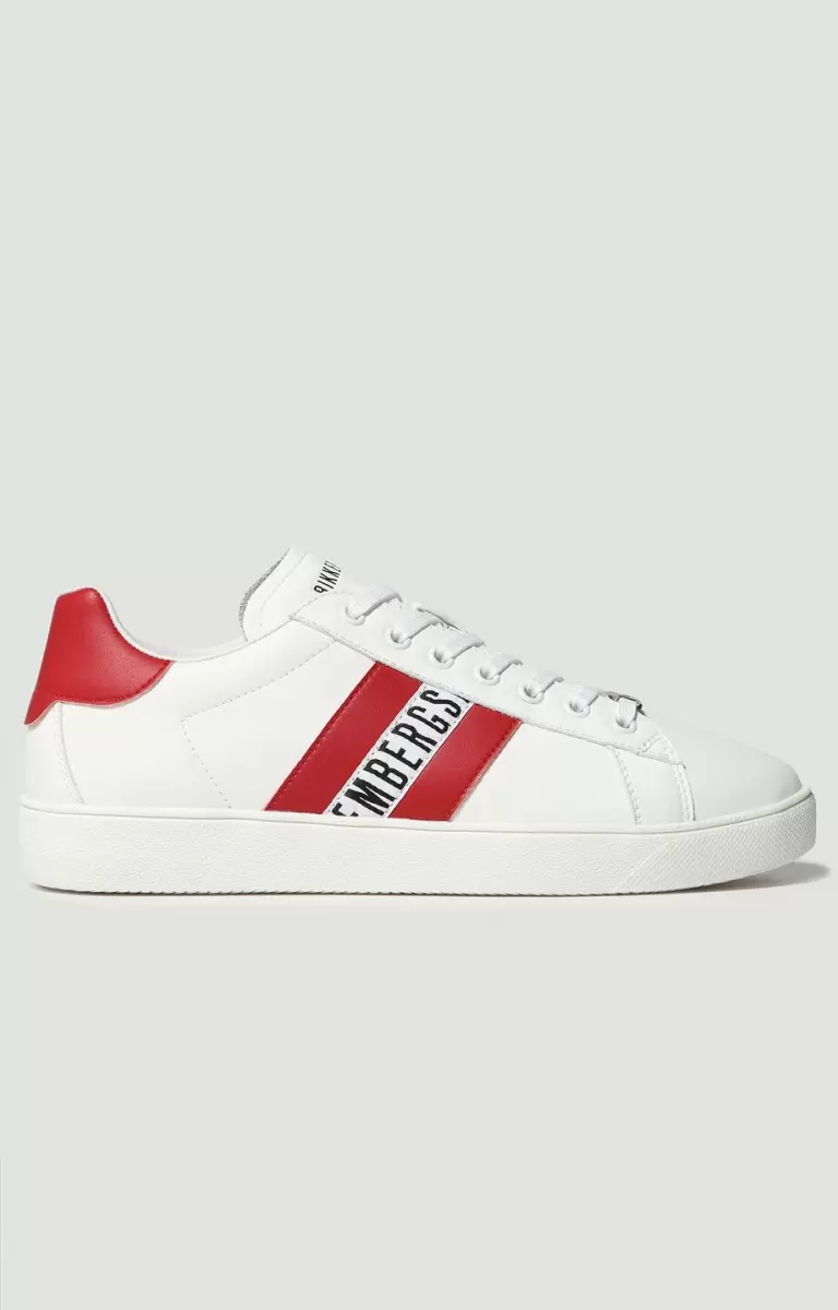 Zapatillas White/Red Men's Sneakers - Recoba M Hombre Bikkembergs - 1
