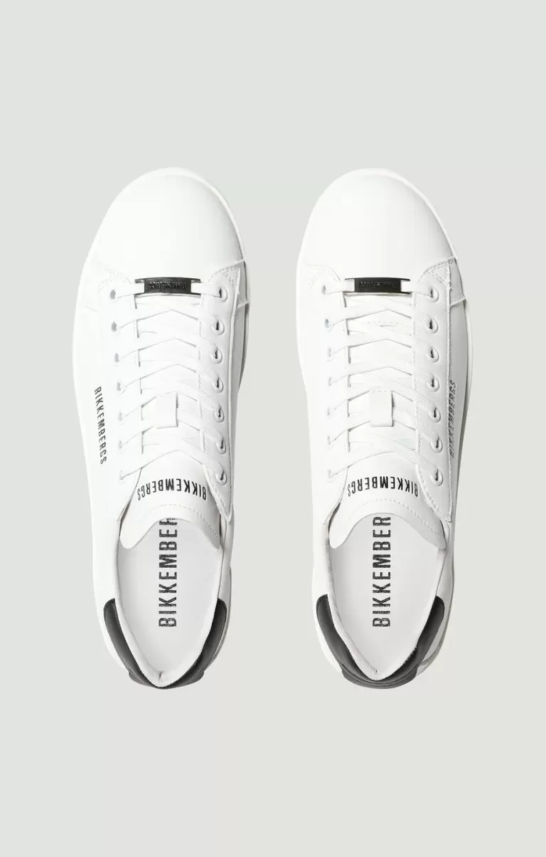 Hombre Bikkembergs Zapatillas Men's Sneakers - Recoba M White/Black - 3