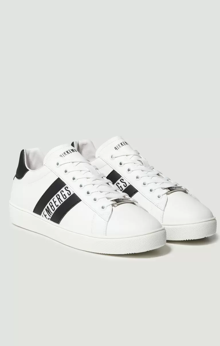 White/Black Zapatillas Bikkembergs Men's Sneakers - Recoba M Hombre