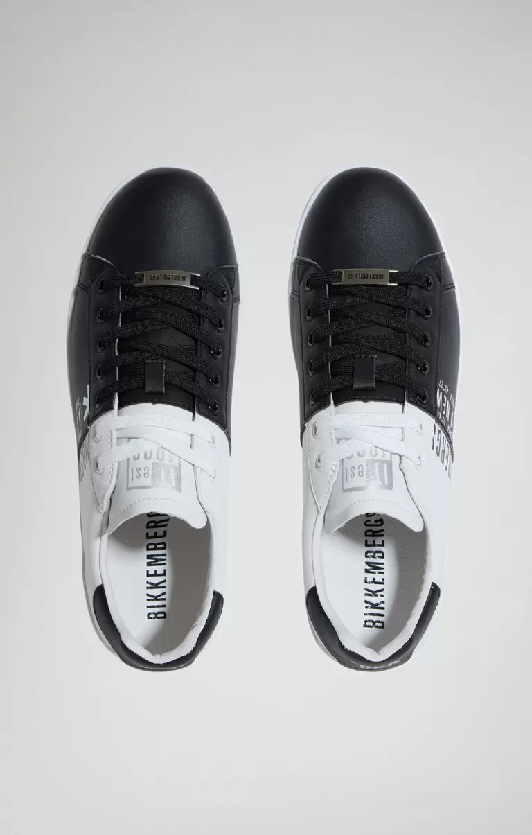 Bikkembergs Black/White Hombre Zapatillas Recoba M Color-Block Men's Sneakers - 3
