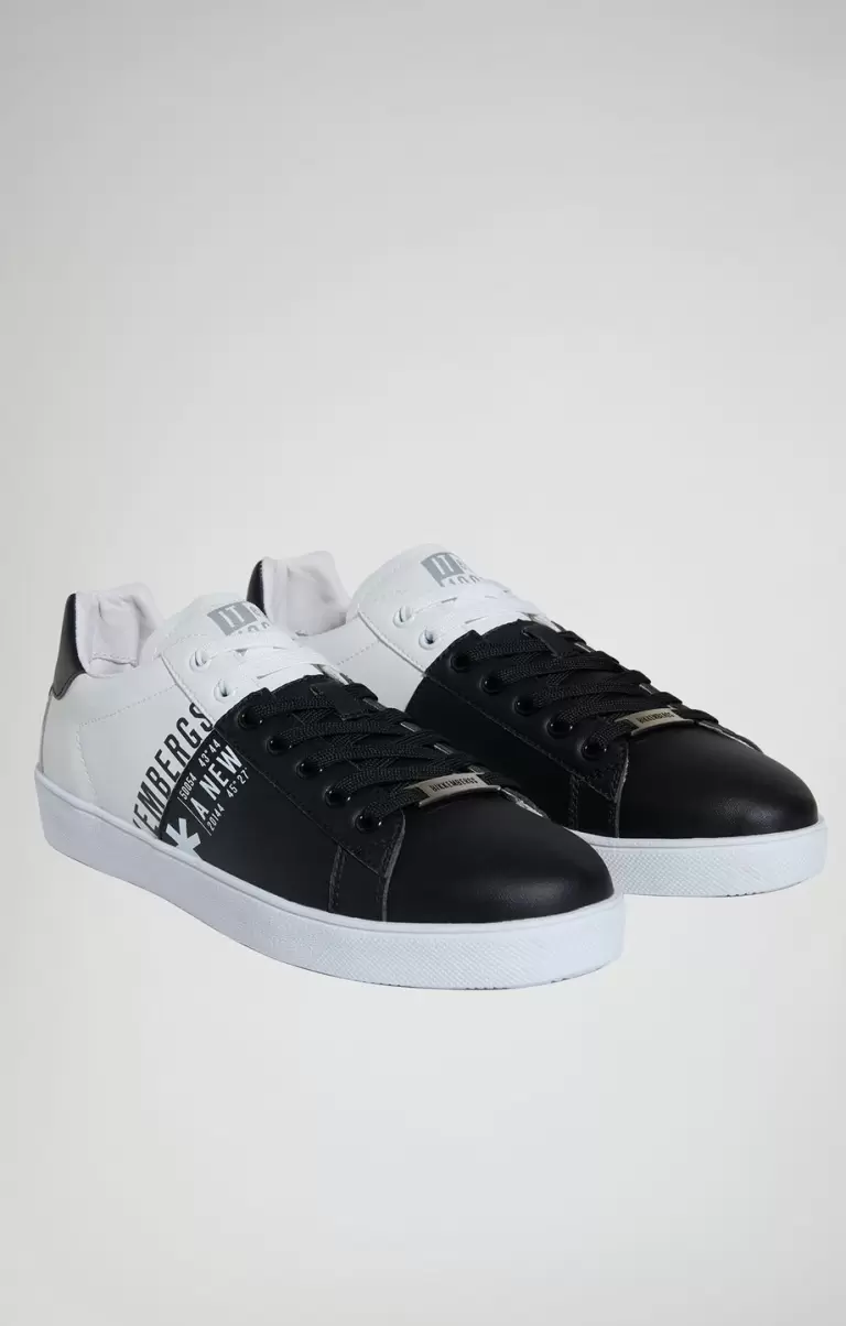Bikkembergs Black/White Hombre Zapatillas Recoba M Color-Block Men's Sneakers