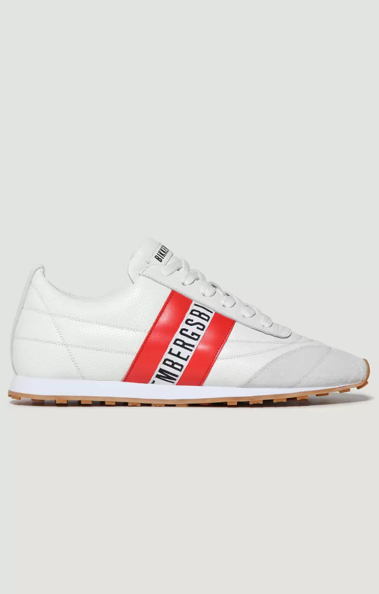 Zapatillas Men's Sneakers Soccer Hombre White/Red Bikkembergs - 1