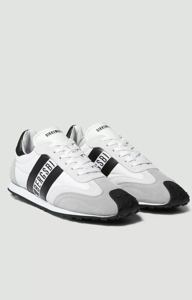 White/Black Bikkembergs Hombre Men's Sneakers - Guti M Zapatillas