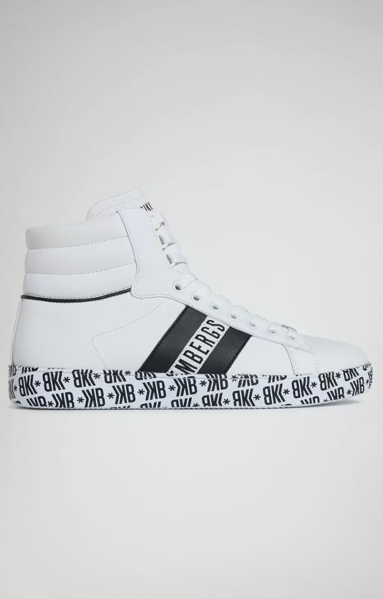 Bikkembergs White/Black Hombre Recoba M Men's Sneakers With Printed Sole Zapatillas - 1
