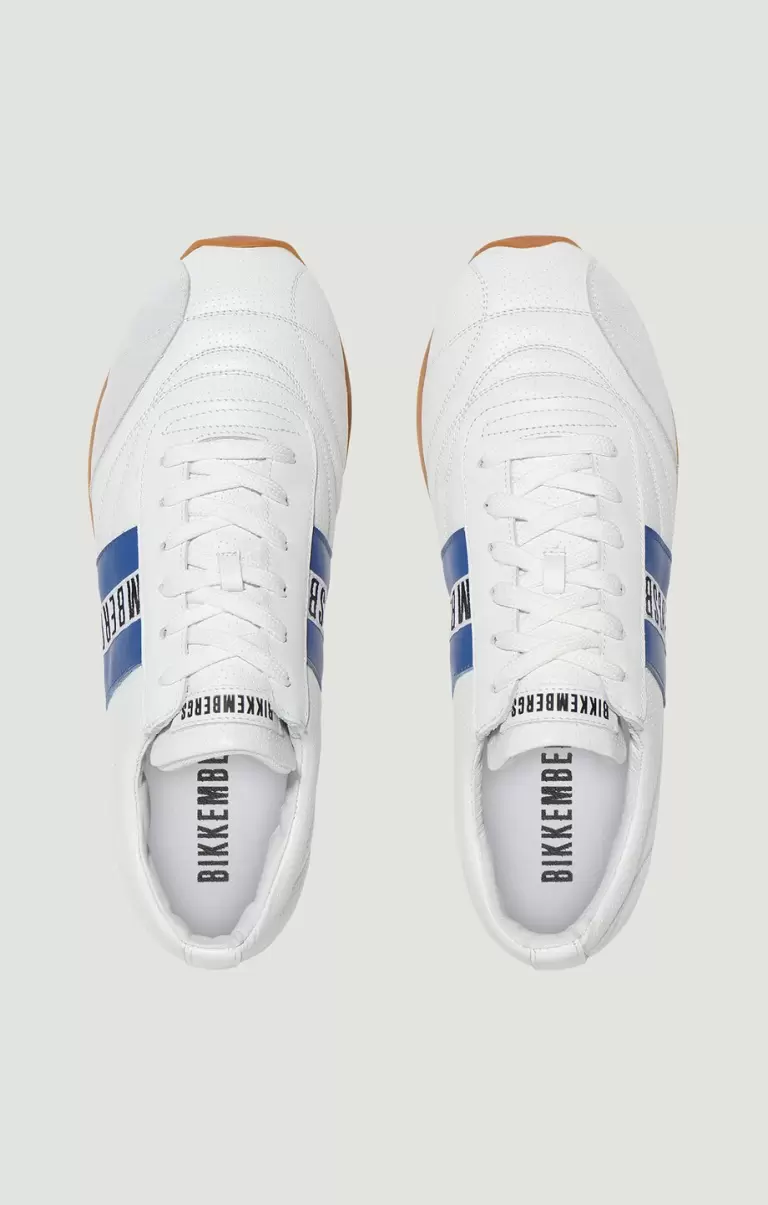 Hombre White/Blue Zapatillas Men's Sneakers Soccer Bikkembergs - 3