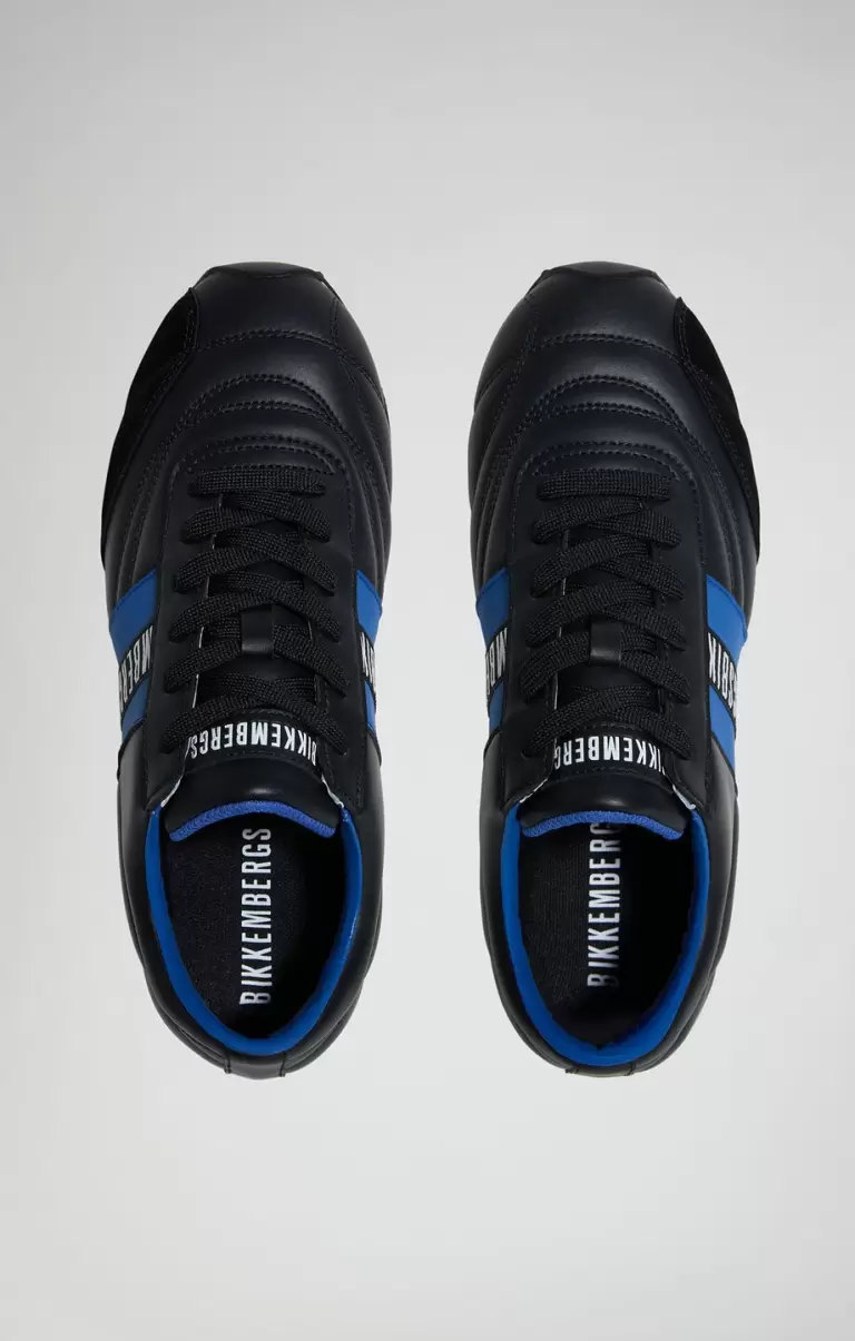 Black/Bluette Zapatillas Hombre Soccer M Men's Sneakers Bikkembergs - 3