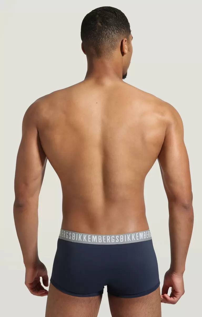 Hombre Navy Boxers 2-Pack Men's Boxers In Stretch Cotton Bikkembergs - 1