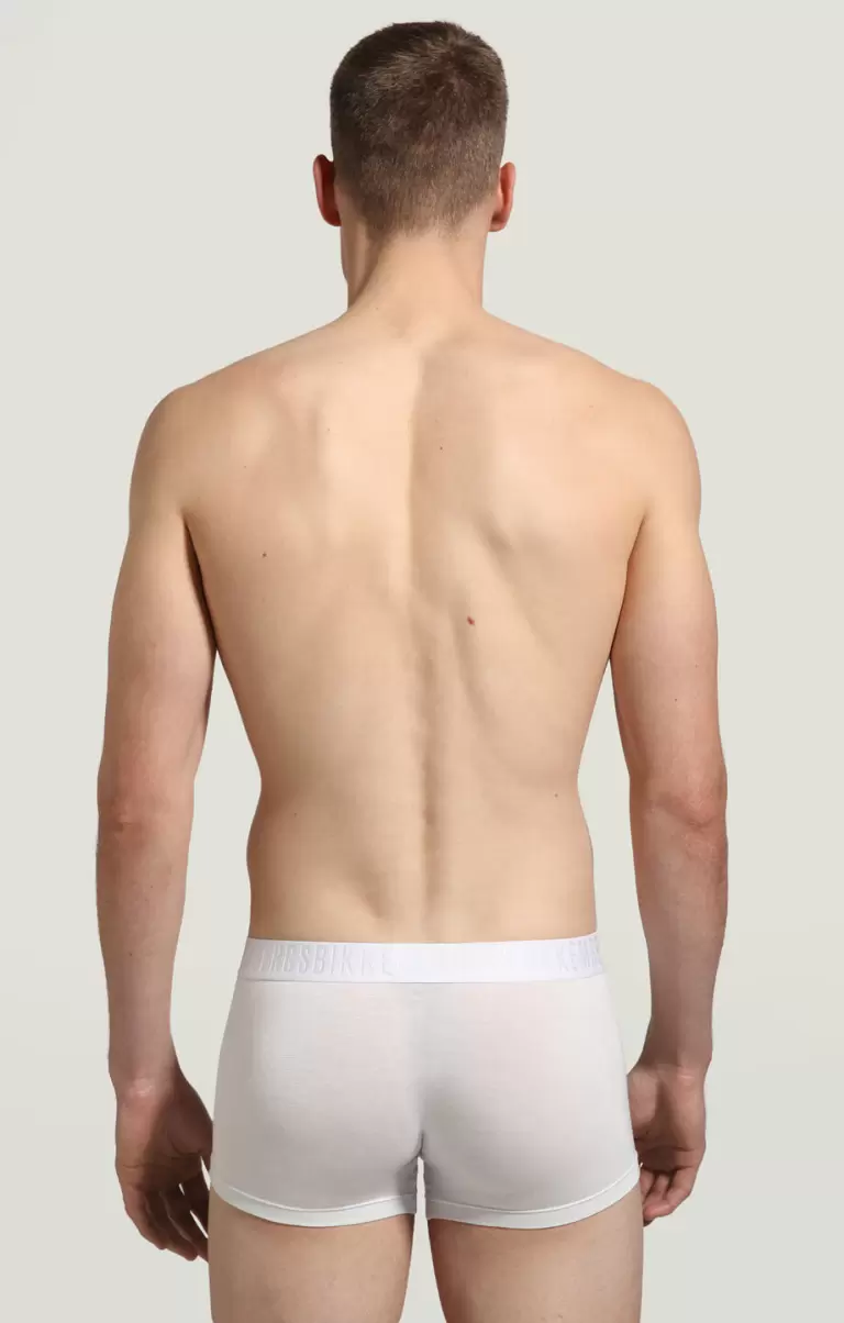 White 2-Pack Men's Boxers In Stretch Bamboo Fibre Hombre Bikkembergs Boxers - 1