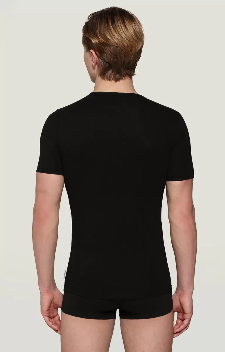 Black Camisetas Hombre Bikkembergs Men's Pupino Undershirt - 1