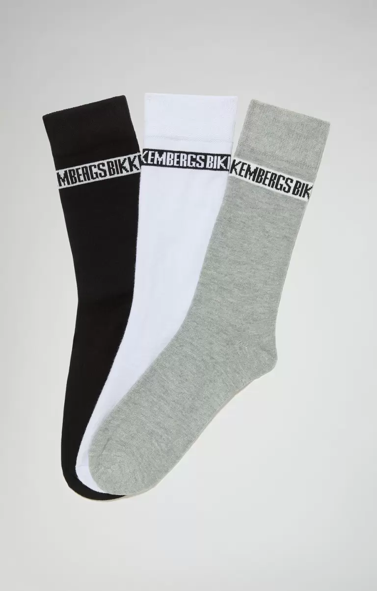 Multicolor Hombre Bikkembergs Calcetines 3-Pack Unisex Athletic Socks - 1