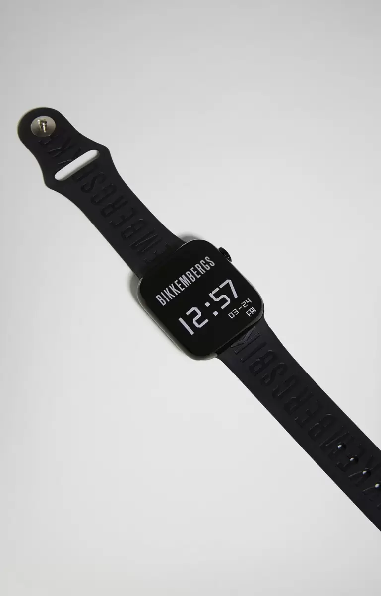 Black Smartwatch Wireless Charging Hombre Bikkembergs Relojes - 1