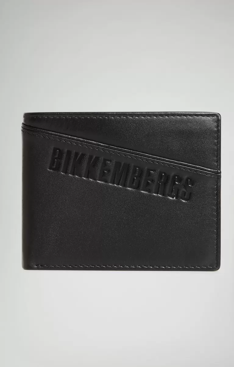 Hombre Black Carteras Bikkembergs Men's Wallet With Embossed Logo